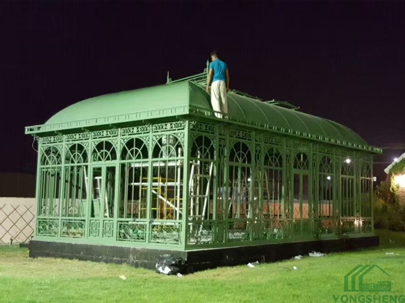 hot dip-galvanizing Steel greenhouse